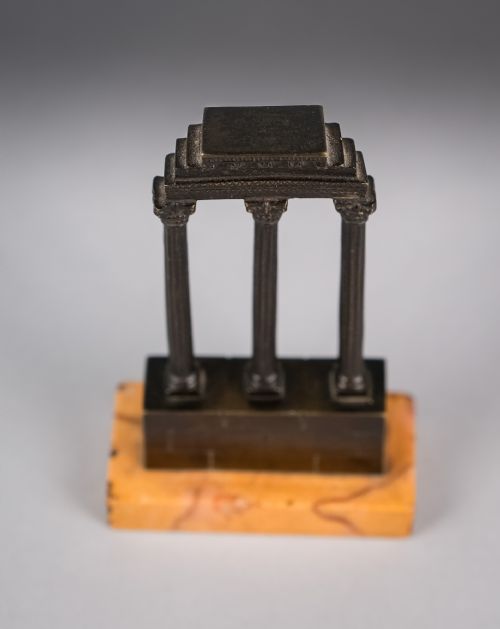 GRAND TOUR BRONZE OF TEMPLE OF CASTOR AND POLLUX - ADDITIONAL PHOTO 8