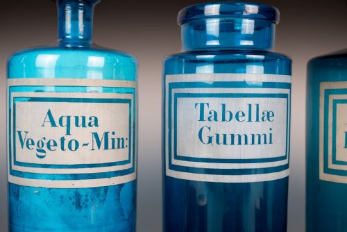 SET OF LARGE 19TH CENTURY BLUE GLASS APOTHECARY JARS - ADDITIONAL PHOTO 11