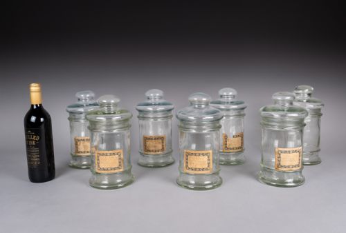 SET OF VICTORIAN GLASS APOTHECARY SWEET JARS - ADDITIONAL PHOTO 1
