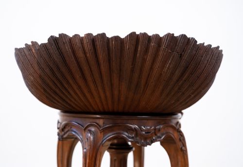 LATE 19TH CENTURY VENETIAN WALNUT GROTTO STOOL - ADDITIONAL PHOTO 17