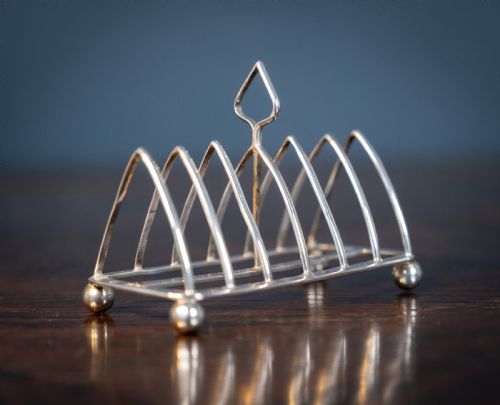 sterling silver triangle toast rack by george jackson david fullerton 1899 - CATEGORY: ANTIQUE SILVER - DATED 1900