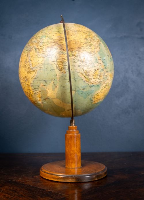 ART DECO PHILIPS 12 INCH TERRESTRIAL GLOBE C1930S - ADDITIONAL PHOTO 1