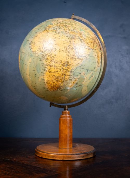 ART DECO PHILIPS 12 INCH TERRESTRIAL GLOBE C1930S - ADDITIONAL PHOTO 2