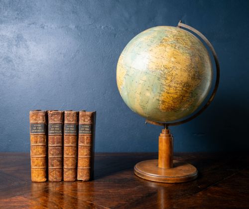 ART DECO PHILIPS 12 INCH TERRESTRIAL GLOBE C1930S - ADDITIONAL PHOTO 4