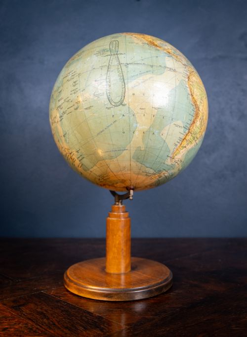 ART DECO PHILIPS 12 INCH TERRESTRIAL GLOBE C1930S - ADDITIONAL PHOTO 9