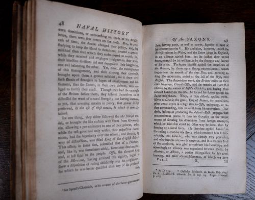 1750 LIVES OF THE ADMIRALS BY JOHN CAMPBELL FOUR VOLUME SET - ADDITIONAL PHOTO 11