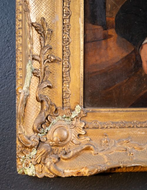 19TH CENTURY PORTRAIT OF A GENTLEMAN OIL ON CANVAS - ADDITIONAL PHOTO 4