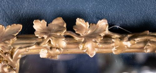 19TH CENTURY GILTWOOD LEAF VINE WALL MIRROR - ADDITIONAL PHOTO 4