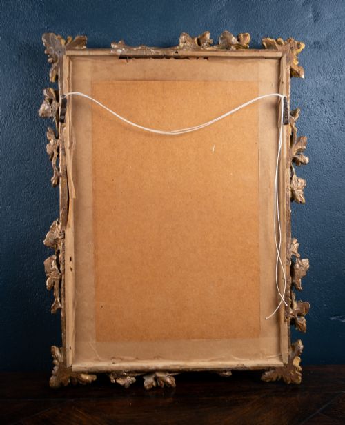 19TH CENTURY GILTWOOD LEAF VINE WALL MIRROR - ADDITIONAL PHOTO 5