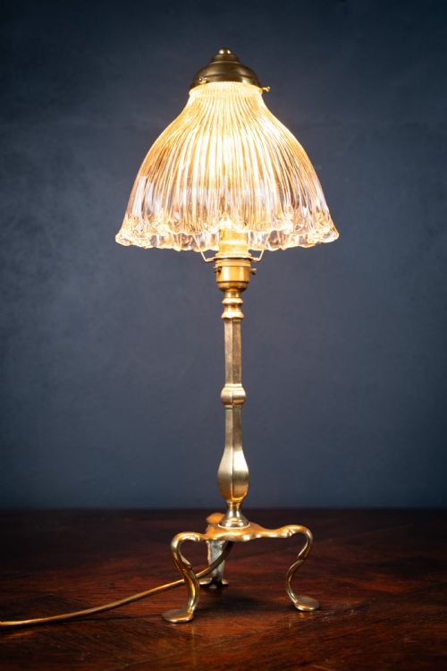brass pullman's carriage lamp with glass shade c1910 - CATEGORY: ANTIQUE LIGHTING - DATED EDWARDIAN