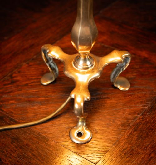 BRASS PULLMAN'S CARRIAGE LAMP WITH GLASS SHADE C1910 - ADDITIONAL PHOTO 3