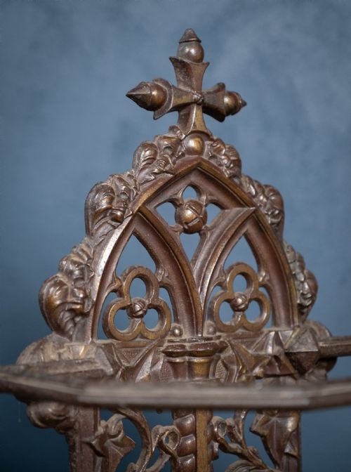 19TH CENTURY GOTHIC REVIVAL CAST IRON STICK STAND - ADDITIONAL PHOTO 8