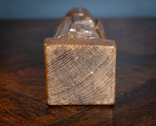 EARLY 20TH CENTURY CARVED OAK ROBED MONK - ADDITIONAL PHOTO 10