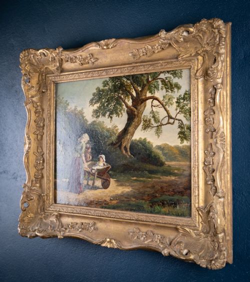 WILLIAM P CARTWRIGHT BRITISH 18551915 'A PLEASANT JOURNEY' SIGNED DATED OIL ON CANVAS - ADDITIONAL PHOTO 5