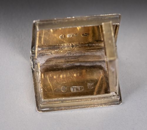 STERLING SILVER GILT BOOK VINAIGRETTE BY TAYLOR AND PERRY BIRMINGHAM 1831 - ADDITIONAL PHOTO 13