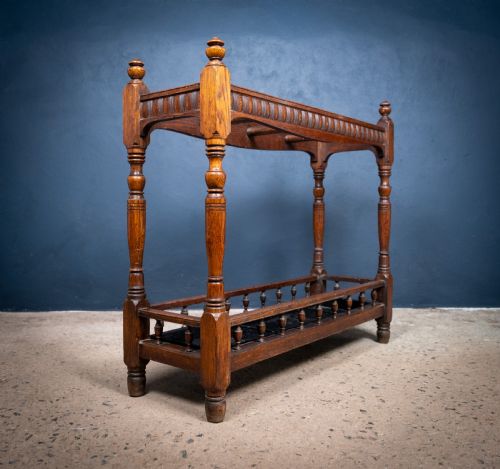 LARGE COUNTRY HOUSE OAK UMBRELLASTICK STAND C1900 - ADDITIONAL PHOTO 3