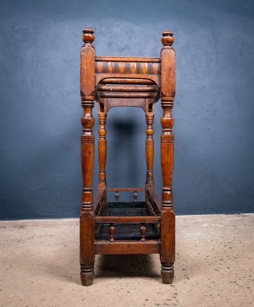 LARGE COUNTRY HOUSE OAK UMBRELLASTICK STAND C1900 - ADDITIONAL PHOTO 10