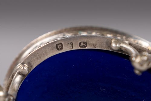 PAIR OF GEORGE III STERLING SILVER SALTS BY EDWARD LOWE LONDON 1770 - ADDITIONAL PHOTO 8