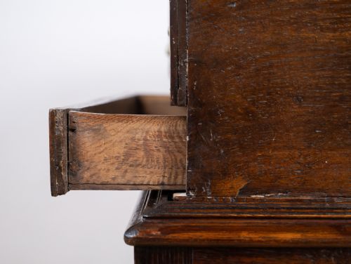 17TH CENTURY OAK BIBLE BOX ON LATER STAND - ADDITIONAL PHOTO 8