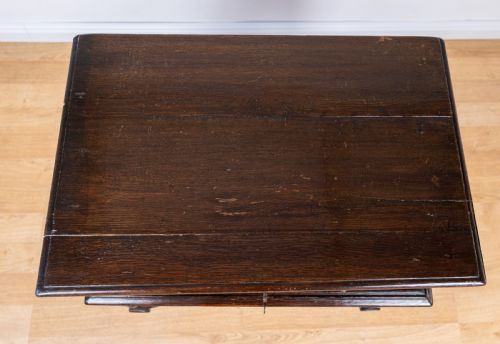 17TH CENTURY OAK BIBLE BOX ON LATER STAND - ADDITIONAL PHOTO 18