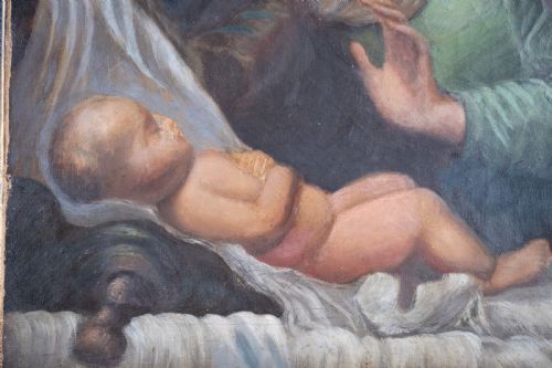 AFTER 'MADONNA DEL VELO' BY CARLO DOLCI OIL ON CANVAS - ADDITIONAL PHOTO 3