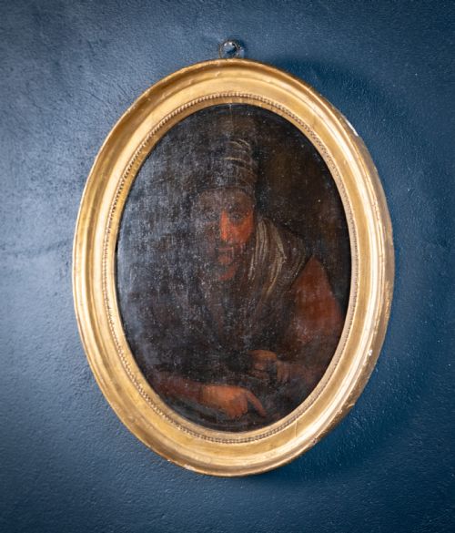 THE MONEY LENDER 18TH CENTURY OIL ON PANEL - ADDITIONAL PHOTO 4