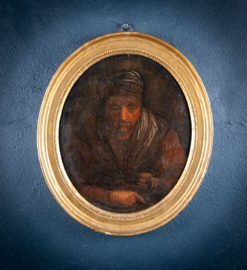 THE MONEY LENDER 18TH CENTURY OIL ON PANEL - ADDITIONAL PHOTO 6
