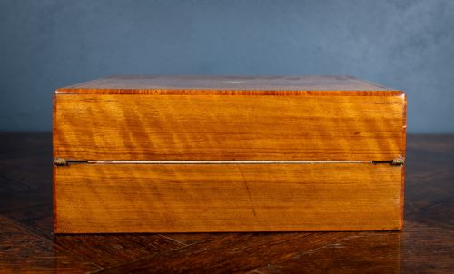 VICTORIAN WALNUT TUNBRIDGE WARE WRITING SLOPE - ADDITIONAL PHOTO 17