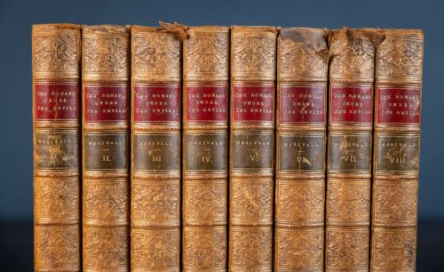 1865 HISTORY OF THE ROMANS UNDER THE EMPIRE BY CHARLES MERIVALE 8 VOLUME BOOK SET - ADDITIONAL PHOTO 1