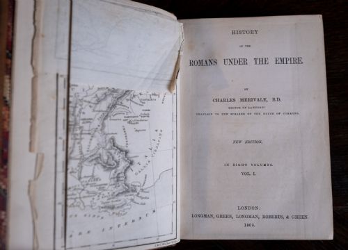 1865 HISTORY OF THE ROMANS UNDER THE EMPIRE BY CHARLES MERIVALE 8 VOLUME BOOK SET - ADDITIONAL PHOTO 7