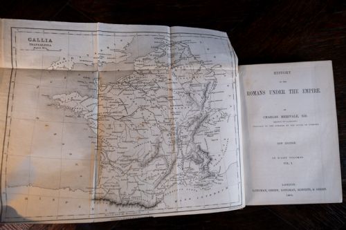 1865 HISTORY OF THE ROMANS UNDER THE EMPIRE BY CHARLES MERIVALE 8 VOLUME BOOK SET - ADDITIONAL PHOTO 8
