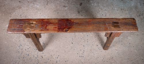 19TH CENTURY CHINESE ELM BENCH - ADDITIONAL PHOTO 6