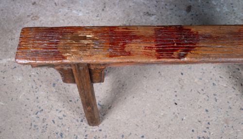 19TH CENTURY CHINESE ELM BENCH - ADDITIONAL PHOTO 7