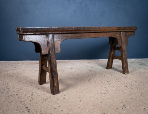 19TH CENTURY CHINESE ELM BENCH - ADDITIONAL PHOTO 1