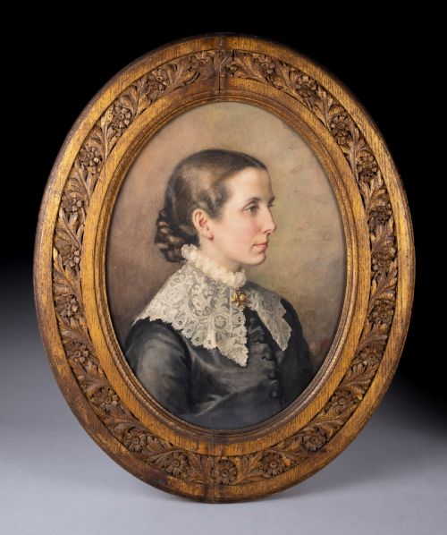 PAIR OF FINE 19TH CENTURY WATERCOLOUR PORTRAITS - ADDITIONAL PHOTO 1