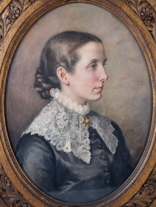 PAIR OF FINE 19TH CENTURY WATERCOLOUR PORTRAITS - ADDITIONAL PHOTO 3
