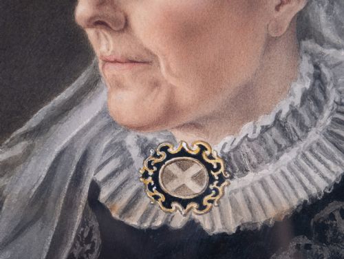 PAIR OF FINE 19TH CENTURY WATERCOLOUR PORTRAITS - ADDITIONAL PHOTO 11