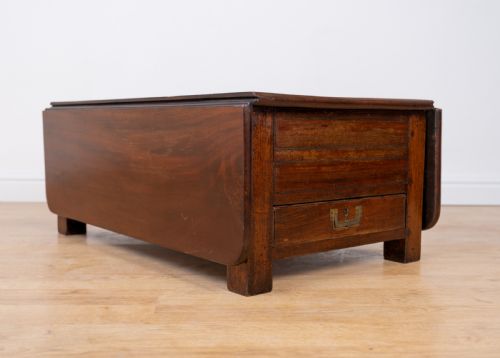 REGENCY MAHOGANY METAMORPHIC CAMPAIGN DESK DINING DRESSING TABLE - ADDITIONAL PHOTO 8