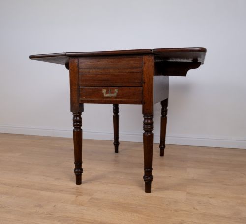 REGENCY MAHOGANY METAMORPHIC CAMPAIGN DESK DINING DRESSING TABLE - ADDITIONAL PHOTO 12