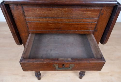 REGENCY MAHOGANY METAMORPHIC CAMPAIGN DESK DINING DRESSING TABLE - ADDITIONAL PHOTO 28