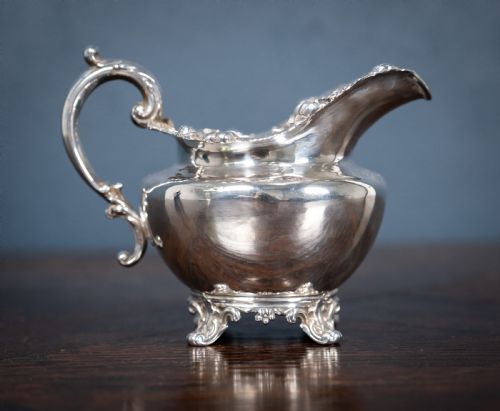 sterling silver jug by john angell george angell london 1844 - CATEGORY: ANTIQUE SILVER - DATED 1850