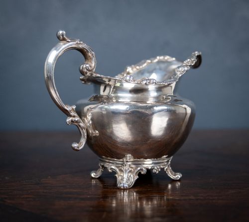 STERLING SILVER JUG BY JOHN ANGELL GEORGE ANGELL LONDON 1844 - ADDITIONAL PHOTO 1
