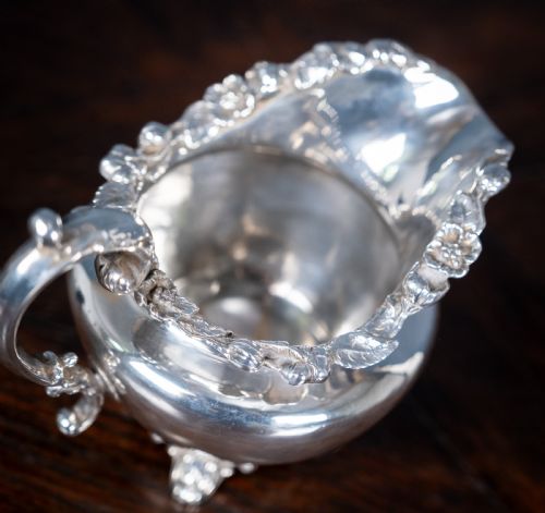 STERLING SILVER JUG BY JOHN ANGELL GEORGE ANGELL LONDON 1844 - ADDITIONAL PHOTO 3