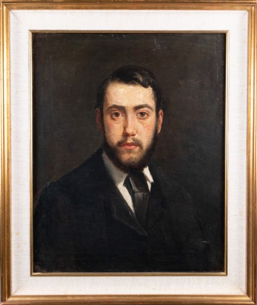 carlton alfred smith 18531946 self portrait - CATEGORY: ANTIQUE ART - DATED 19TH CENTURY
