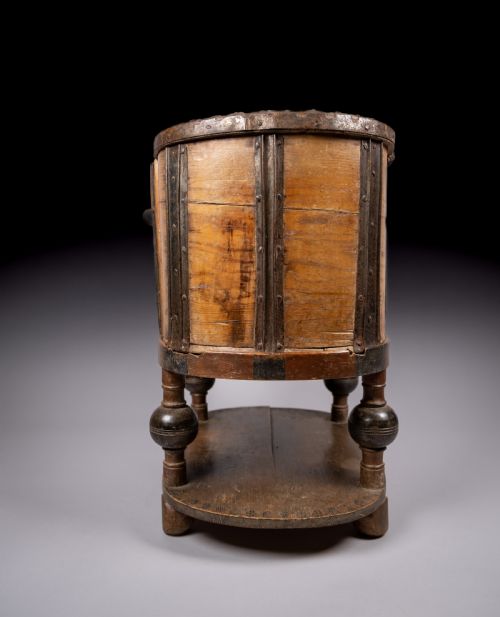 18TH CENTURY SWEDISH BENTWOOD PINE IRON STRONG BOX - ADDITIONAL PHOTO 12