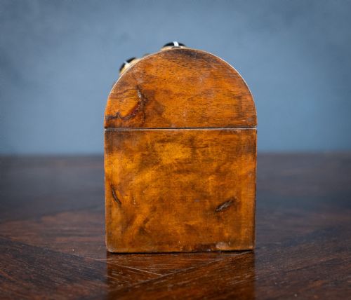 VICTORIAN WALNUT AGATE CABOCHON CASKET BOX - ADDITIONAL PHOTO 9