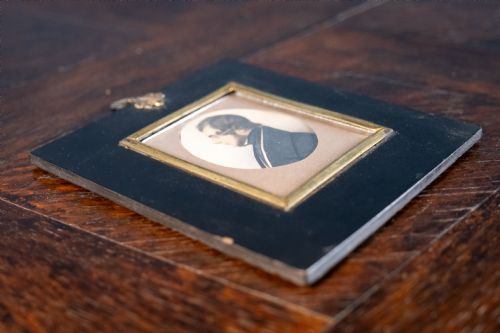 EARLY 19TH CENTURY MINIATURE PORTRAIT OF 'O W BERRY' WATERCOLOUR - ADDITIONAL PHOTO 4