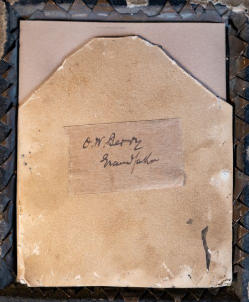 EARLY 19TH CENTURY MINIATURE PORTRAIT OF 'O W BERRY' WATERCOLOUR - ADDITIONAL PHOTO 5