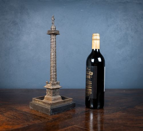 GRAND TOUR BRONZE MODEL OF COLONNE VENDOME VENDOME COLUMN C1860 - ADDITIONAL PHOTO 11