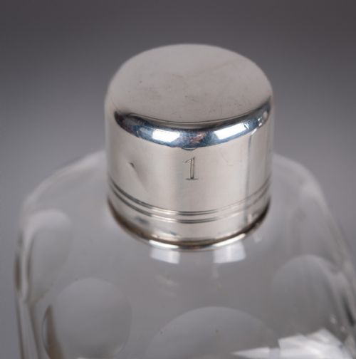 JOSEPH ANGELL I GEORGIAN STERLING SILVER DECANTER GLASS SET 1827 - ADDITIONAL PHOTO 12